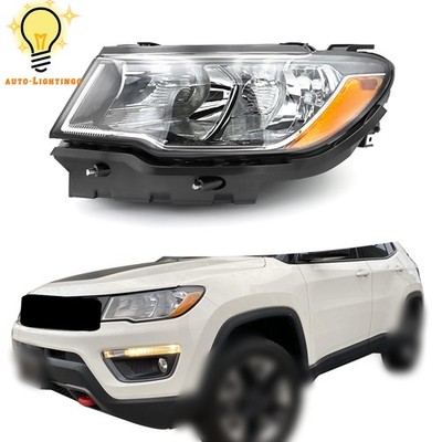For Jeep Compass 2017-19 2020 2021 Halogen Headlight Headlamp Left Side Assembly