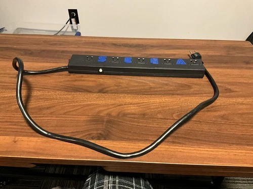SEGA 5 Plug Power Strip Surge Protector Works Great Rare Vintage Video Gaming