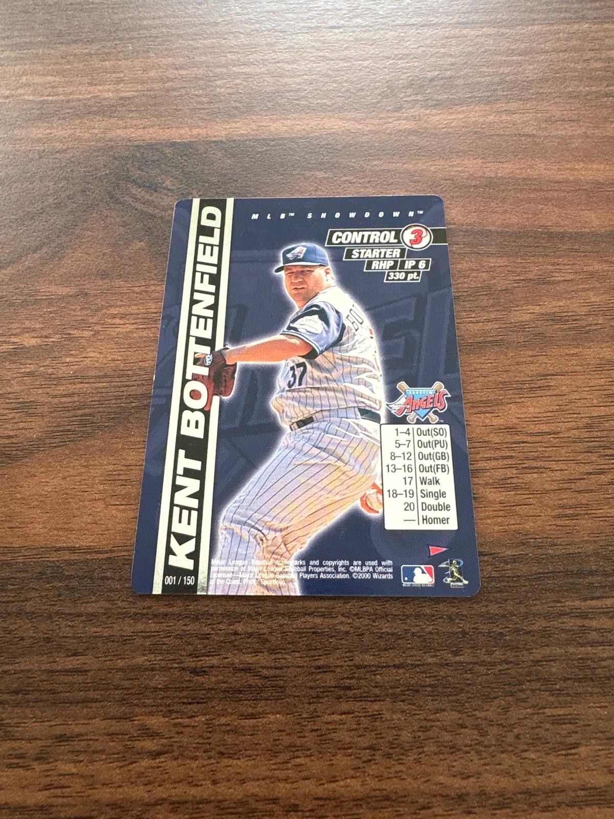 2000 MLB Showdown Pennant Run #001 Kent Bottenfield Unlimited NM