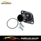 ED48093 Edelbrock Water Neck Thermostat Housing Black Chev 350 454 V8 V6 4.3L