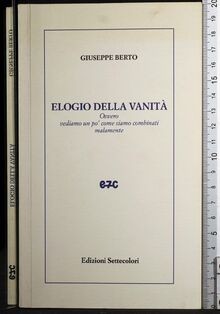 Elogio della vanità. Ovvero vediamo un po come sia... | Buch | Zustand sehr gut