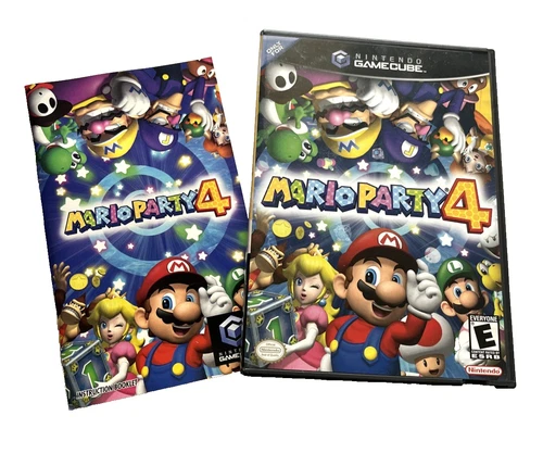 Mario Party 4 (Nintendo GameCube, 2002) Complete (CIB) w/ Manual Tested