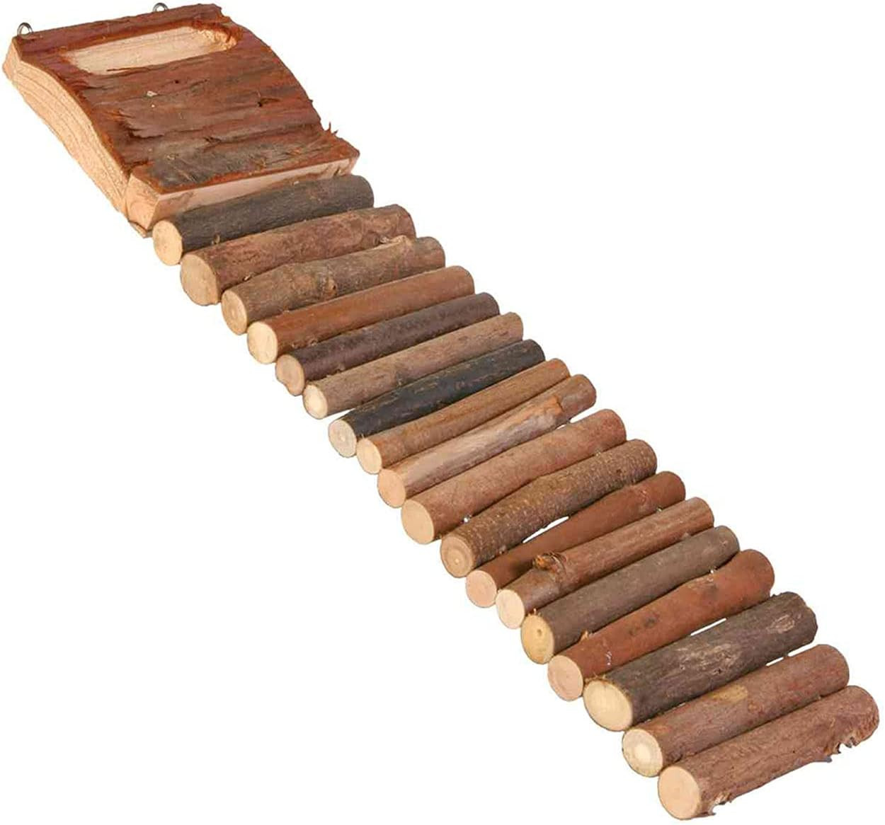 Trixie Natural Living Hamster Ladder - 7 Rung Wooden Climbing Bridge - 27cm