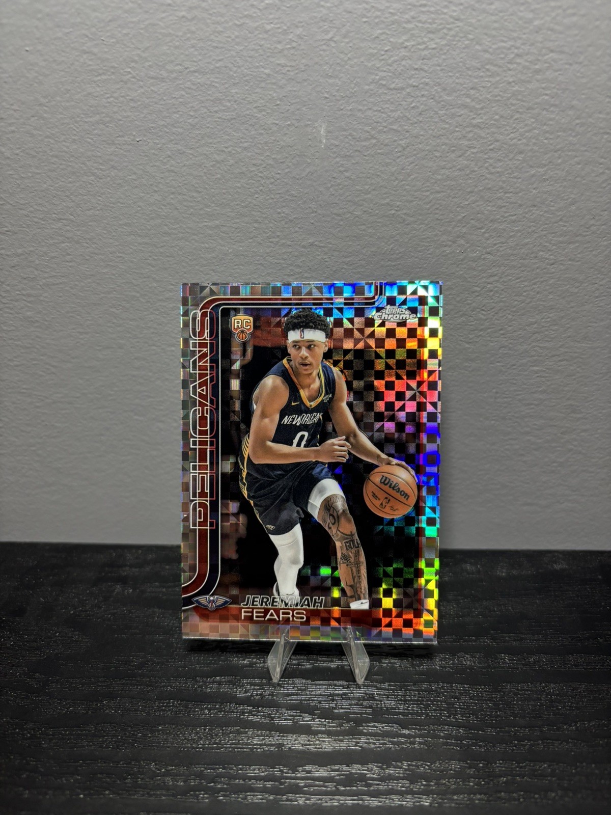 Jeremiah Fears RC 2025-26 Topps Chrome #257 Refractor Pelicans Rookie NEW