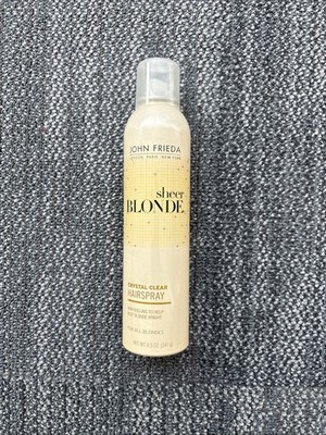 John Frieda Sheer Blonde Crystal Clear Hair Spray For All Blondes 8.5 oz New