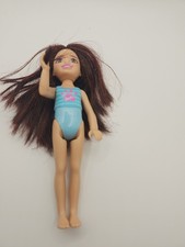 Mattel Barbie Club Chelsea Beach Doll Used.  FT3