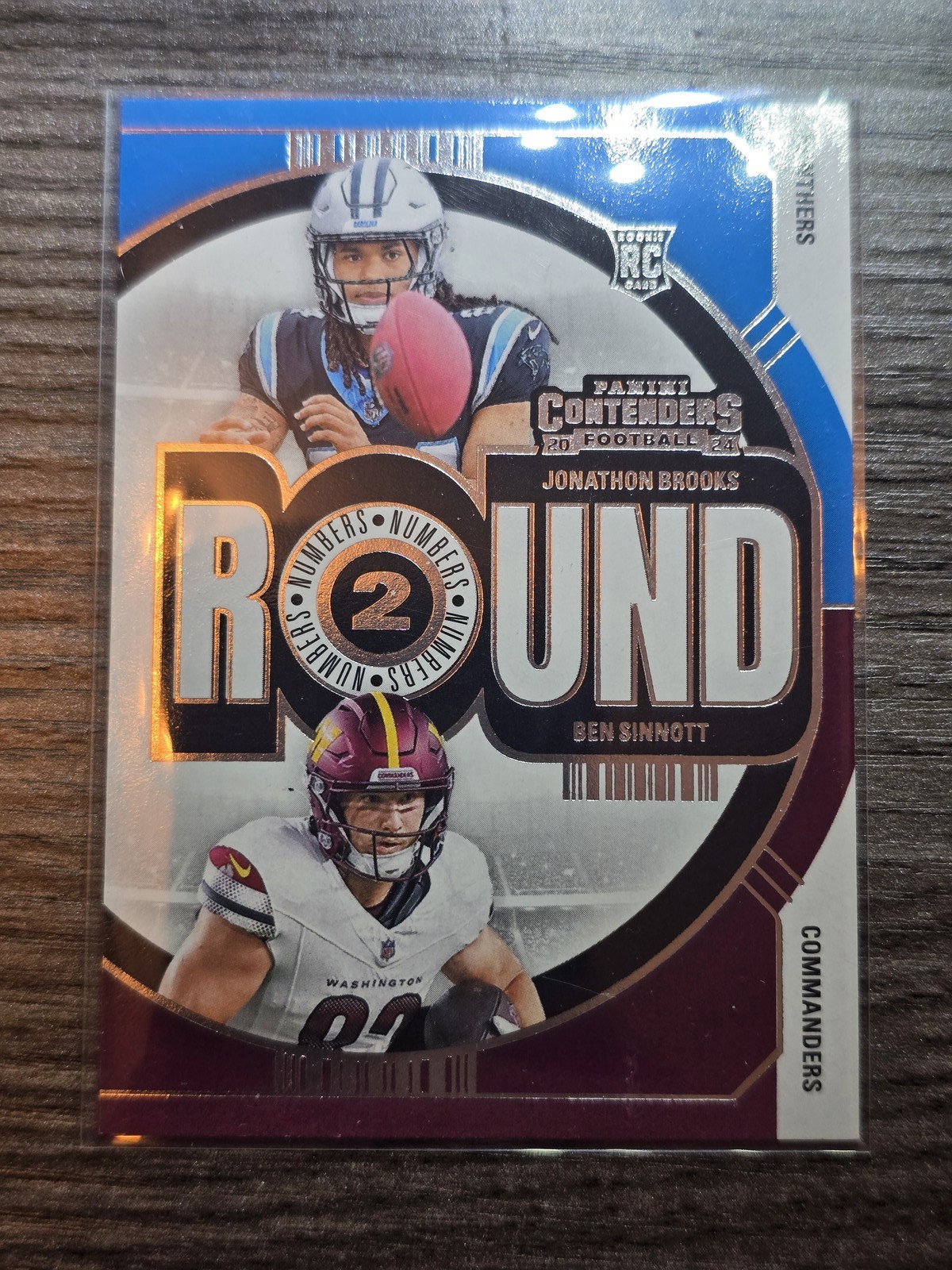 2024 Panini Contenders #25 Ben Sinnott / Jonathon Brooks Round Numbers