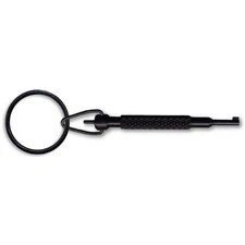 Zak Tool ZT11 Aluminum Police Correction Handcuff Key w/ Swivel Key Ring, Black