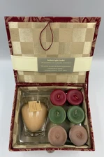 Northern Lights Votive Candle Gift Set Upholstered Box