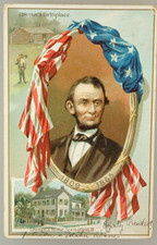 Portr&auml;t Postkarte Pr&auml;sident Abraham Lincoln (144793)