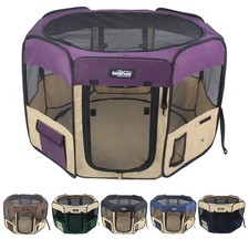 EliteField 2-Door Soft Pet Playpen - Exercise Pen, Multiple Sizes, 2-Year Warran