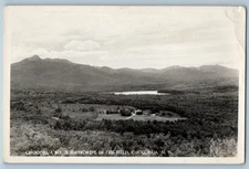 c1940's Chocorua Mt. & Hayford's In The Field Chocorua NH RPPC Photo Postcard