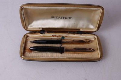 Sheaffer Crest Lifetime Fountain Pen Set Gold Filled
