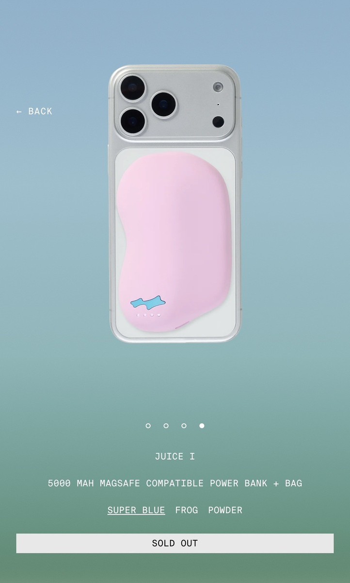 JUSTIN BIEBER COACHELLA 2026 MERCH Juice 1 Powerbank Charger