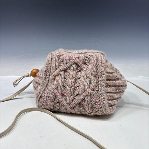 Loro Piana Shoulder bag Cashmere Knit cover Cozy sophistication Casual carry