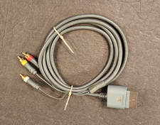 Genuine Official OEM Microsoft XBOX 360 Composite AV Cable X810973-001 Tested