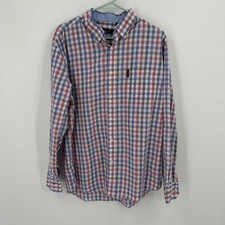 Ben Sherman XL Button Down Shirt Mens Long Sleeve Plaid Checkered