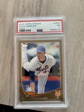 2013 Topps Update Zach Wheeler Gold  #US50  RC 1025/2013 PSA 7