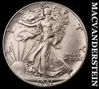 1941 Walking Liberty Half Dollar - Scarce  High Grade  Lustrous  #K778