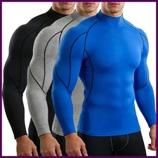 Men Compression Long Sleeve Gym T-Shirt Quick Dry Fitness Sports Top