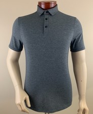 LULULEMON Men's Evolution Short Sleeve Polo Shirt Gray Size M