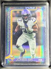 2025 Topps Chrome Aaron Jones Sr  Black Leather Football Refractor /10