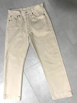 JEAN PANTALON Homme Marque LEVI STRAUSS 451 - Taille 42 - couleur Beige - Photo 1/4
