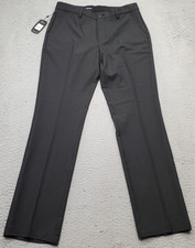 Greg Norman Golf Performance Pants Men's 32/32 Black Stretch Waist Slash Pocket