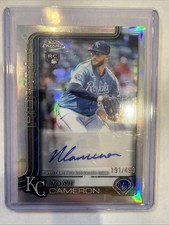 2025 Topps Chrome Update Series - Autographs Noah Cameron #AC-NC Refractor /499