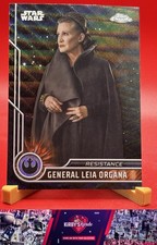 2023 Topps Chrome Star Wars 56 General Leia Organa Black Wave