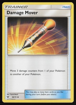 DAMAGE MOVER 58/73 UNCOMMON SHINING LEGENDS NM/M