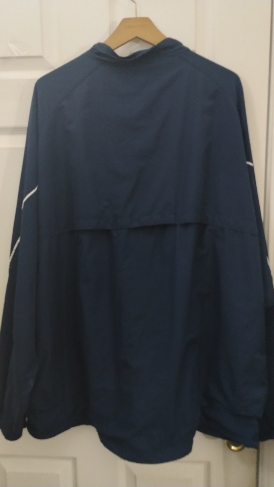 Big Men's Adidas Climalite Blue Full Zip Windbreaker Track Jacket, Sz 5XL thumbnail 8