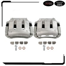 Front Lh Rh Brake Calipers W Bracket Set 2 For 2005-2010 Ford Mustang 4.0l