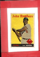 1958 Topps #42 John Roseboro VG Very Good RC Rookie Dodgers UER ID:75927