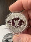 2023 DURGA / GODDESS / LION / INDIA - 1 OZ .999 PURE SILVER COIN WITH COA — photo 3