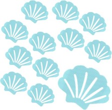 12Pcs Bathtub Stickers Non Slip Shell Shaped Tubs Safety Shower Treads Adhesive