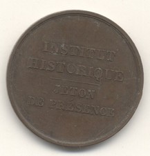 INSTITUT HISTORIQUE JETON DE PRÉSENCE