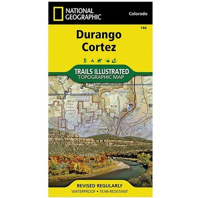 National Geographic Durango & Cortez Topographic Trail Map | Waterproof, UTM