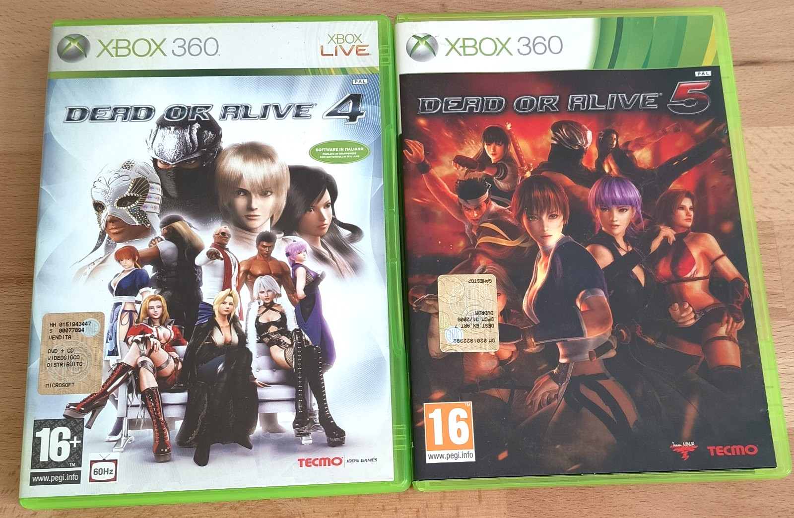 XBOX 360 Dead or Alive 4 + 5 [PAL ITA / FR] Console Fat Slim *JRF