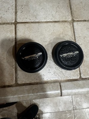 Rays Versus Center Caps Set of 2 Black Silver