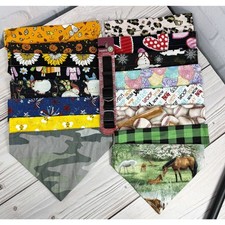 Lote de 16 fundas y collar caseros para collar de perro pañuelo NUEVO
