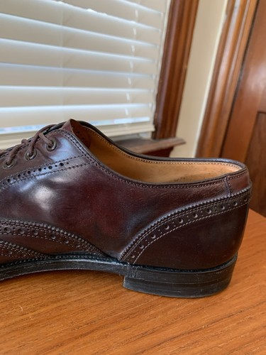 ALDEN x BROOKS BROTHERS 9.5C #8 SHELL CORDOVAN WINGTIP OXFORD SHOES 9.5 C - Picture 19 of 24
