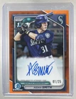 Aidan Smith 2024 Bowman Chrome #CPA-ASM Orange Refractor 1st RC Auto 1/25