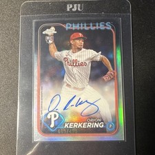 Topps Chrome Refractor RA-OK Orion Kerkering Phillies auto /499 2024
