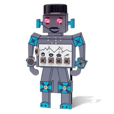 VIGURTIME Soldering Robot Recording and Voice Changing DIY Kit Medium, Blue