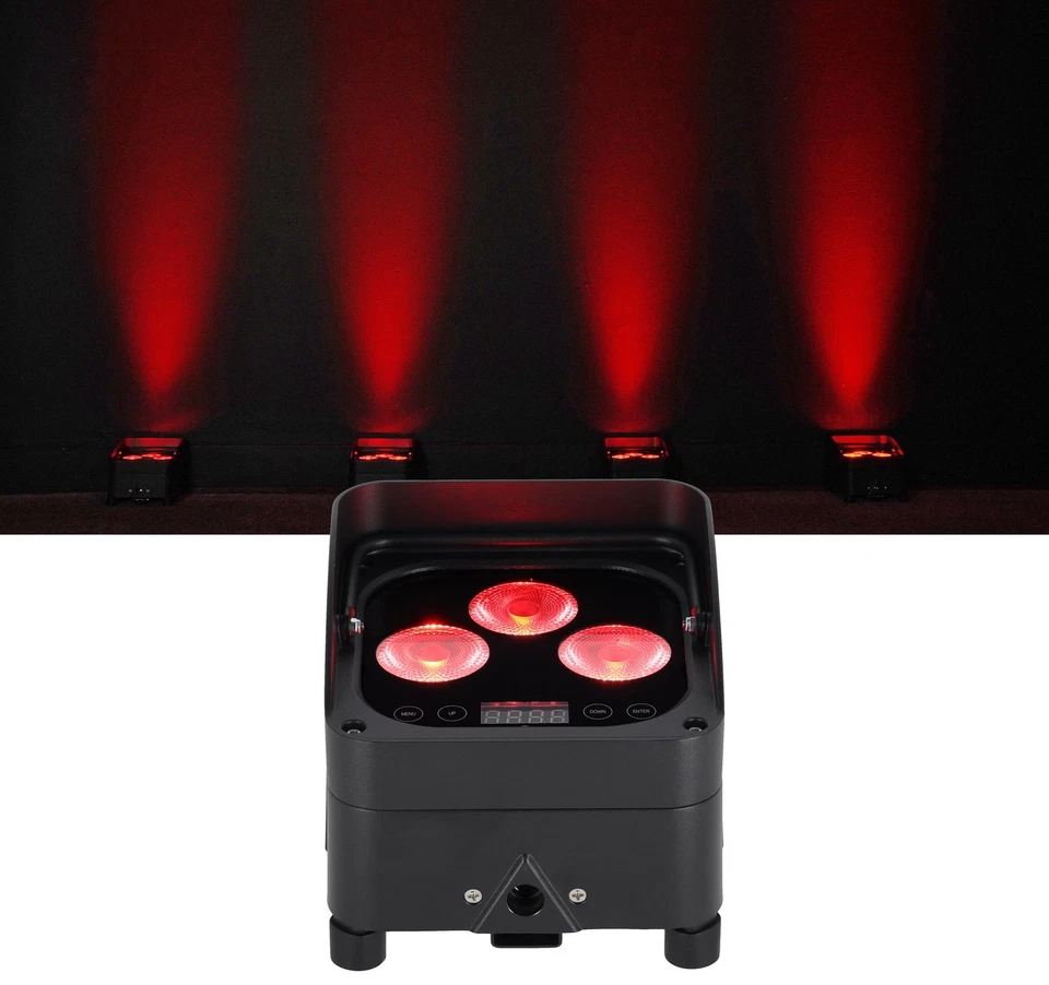 Rockville WET PAR 50 Waterproof Battery LED DJ Light+Wireless DMX+RF Remote