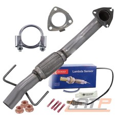 ABGASROHR FLEXROHR +DENSO LAMBDASONDE FÜR OPEL VECTRA C +CC 2.2 16V BJ 02-04