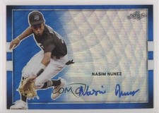 2018 Leaf Perfect Game National Showcase Blue Wave 4/10 Nasim Nunez Auto 1h1