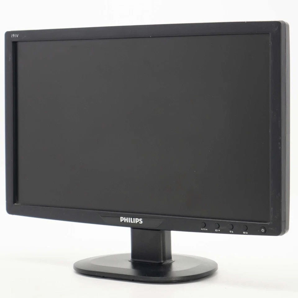 PHILIPS 191V2 19" WIDE MONITOR LCD-BILDSCHIRM CASSA POS DVR VGA COMPUTER PC - Bild 3 von 4