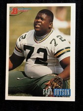 Earl Dotson Bowman 1993 NFL Rookie Trading Card #24 Green Bay Packers OT